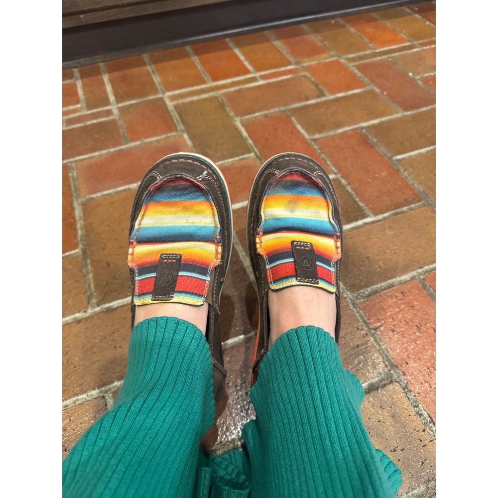 Ariat Women's Slip On Shoes Size 7.5 B Southwestern Aztec Print Comfort Loafers